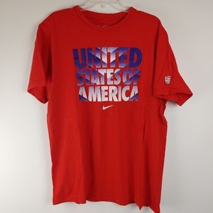 Nike US Soccer United States of America tshirt red - XXL Slim fit